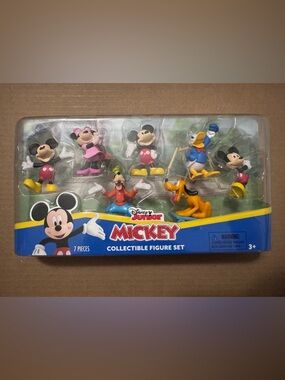 Disney Mickey & Friends Collectible Figure Set - Red, Yellow, Blue, Pink
